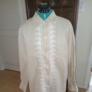 Button up Allison Taylor 100% linen